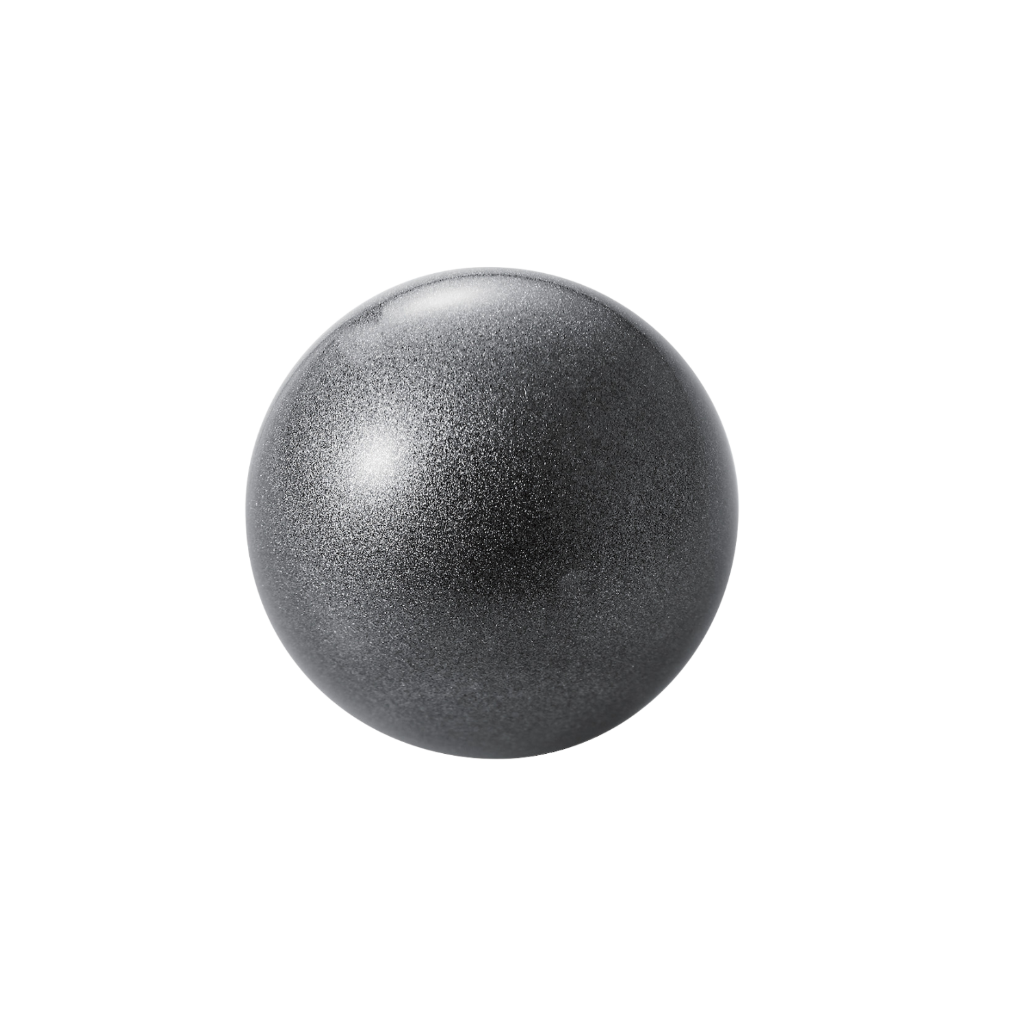 silver 36mm replacement ball for trackball mice | transparent background