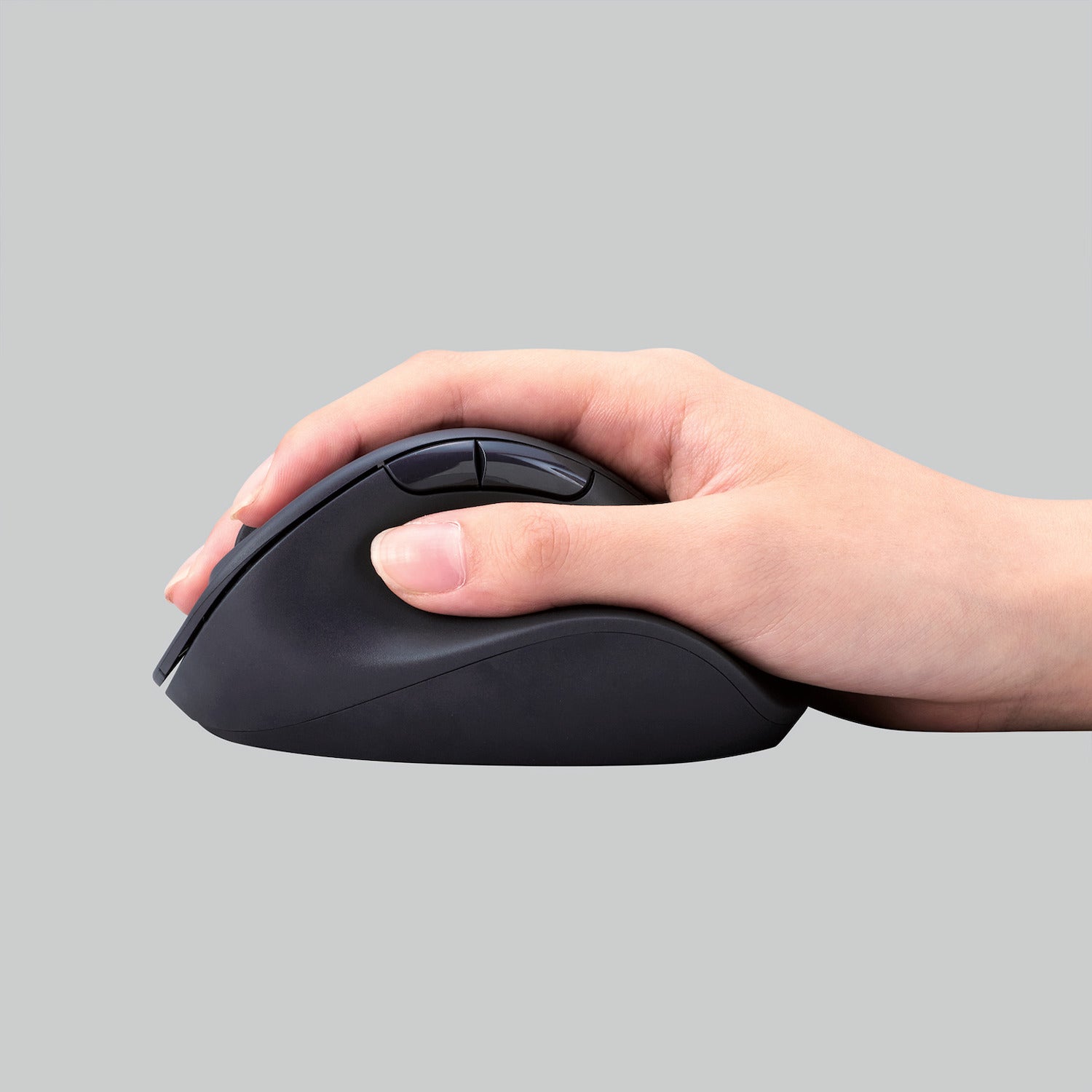 side view | black ergonomic computer mouse for improved work flow