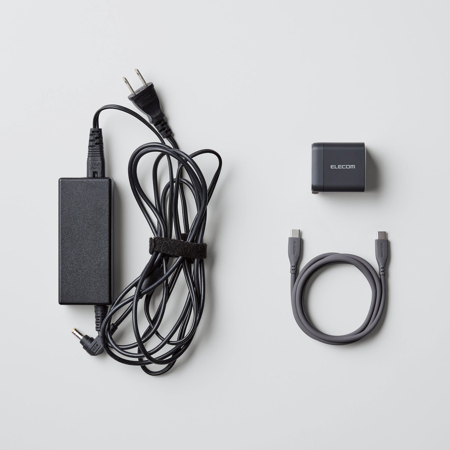 Black Compact Charger GaNII 65W USB-C Power cable USB-C in the box | Elecom ultra-high output device charger