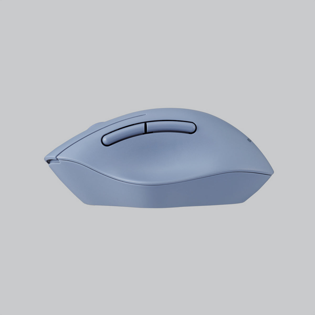 blue side view 5 button shellpha mouse with 3 form connectivity