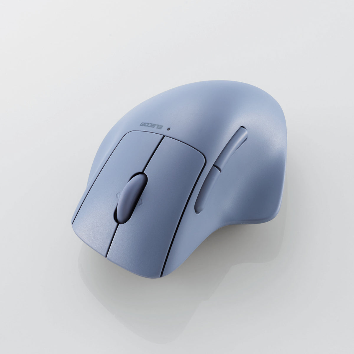 Blue Elecom Mouse with 7 Button Customization, silent clicks, and tilt scroll