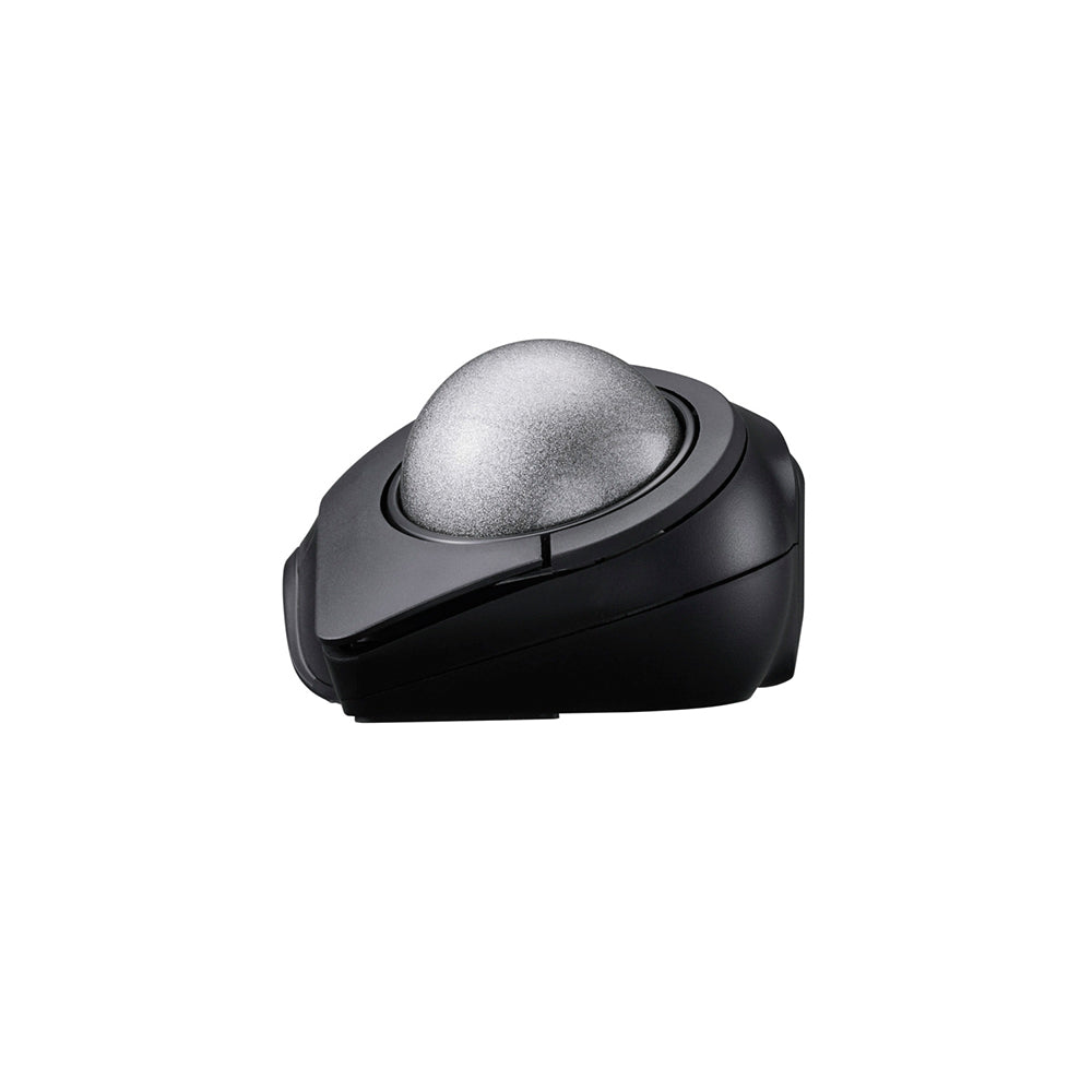 front view of the black bitra index trackball mouse