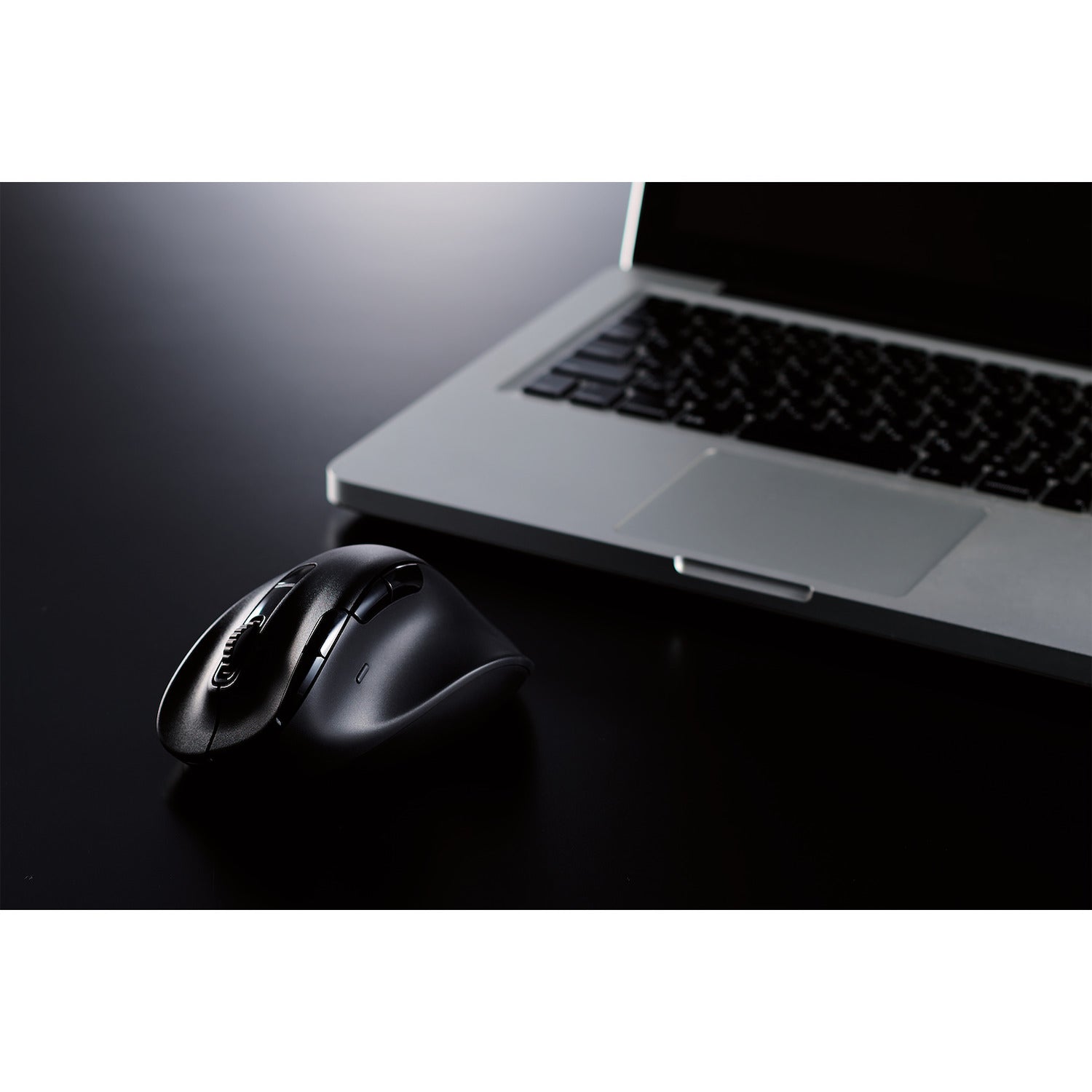 black ergonomic computer mic from Japan