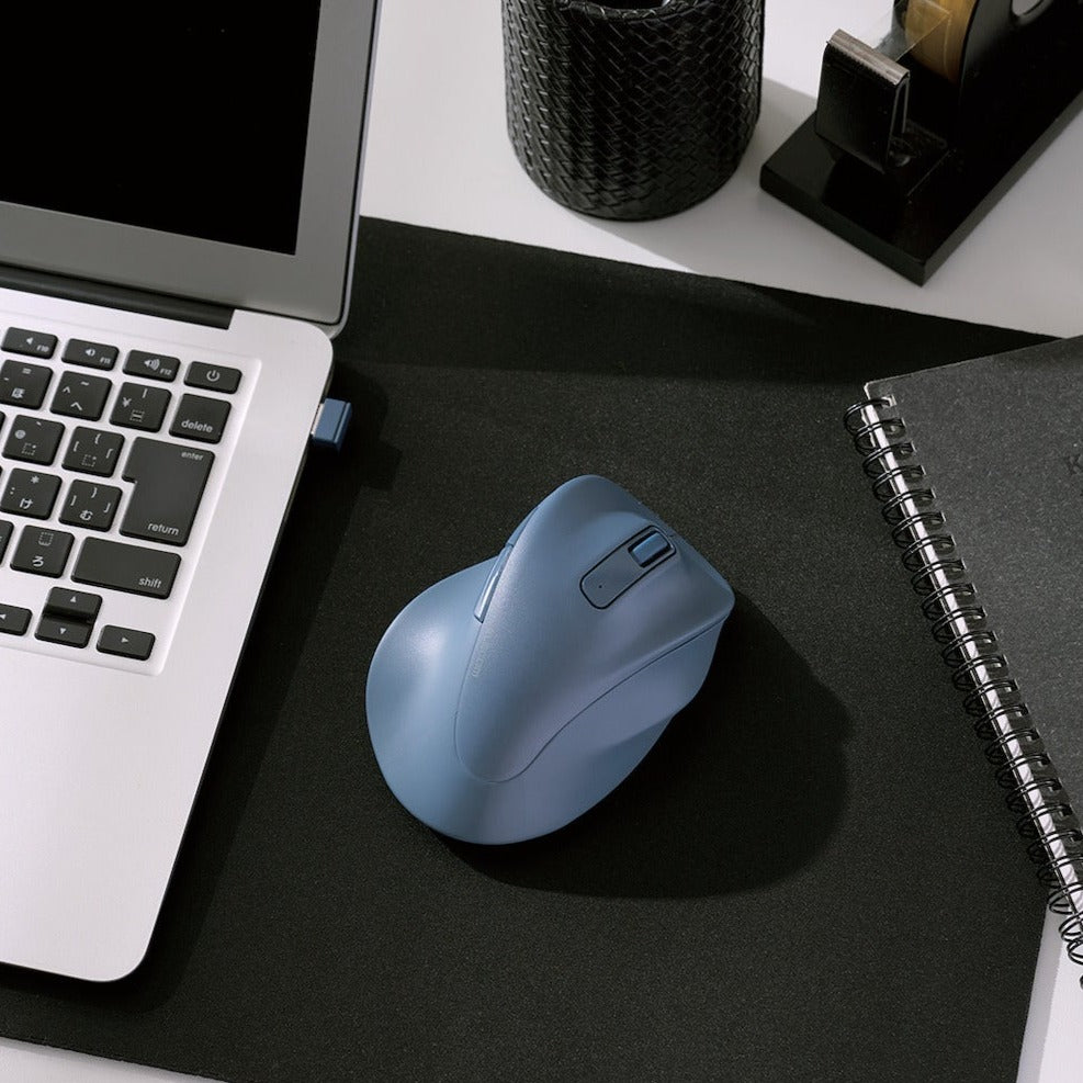 slate blue right handed usb wireless connected computer mouse