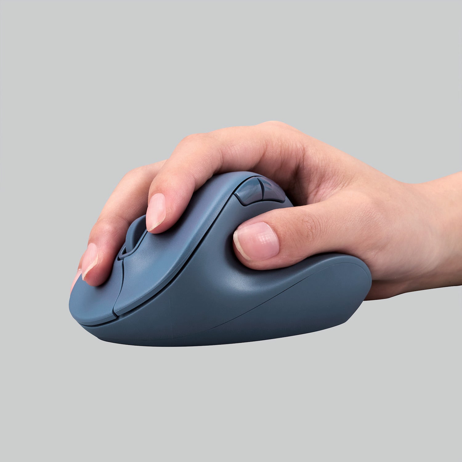 blue wireless rechargeable computer mouse