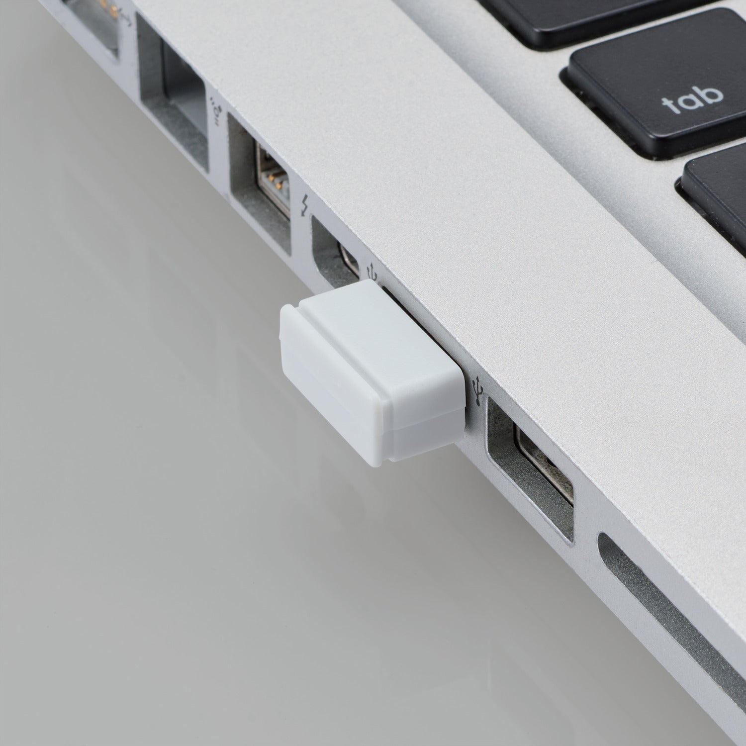 with usb connected piece for wireless mouse