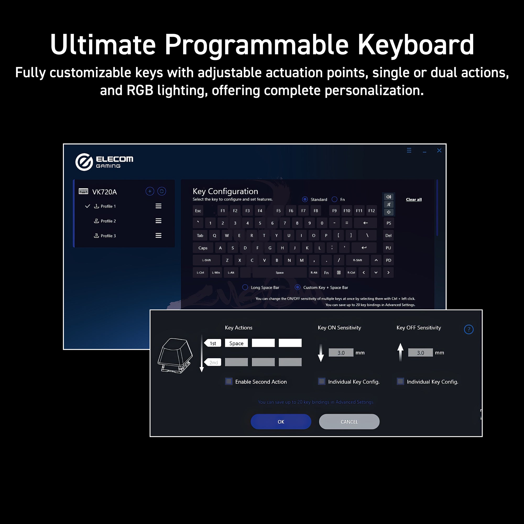 TK-VK720A Rapid Trigger Silent Gaming Keyboard