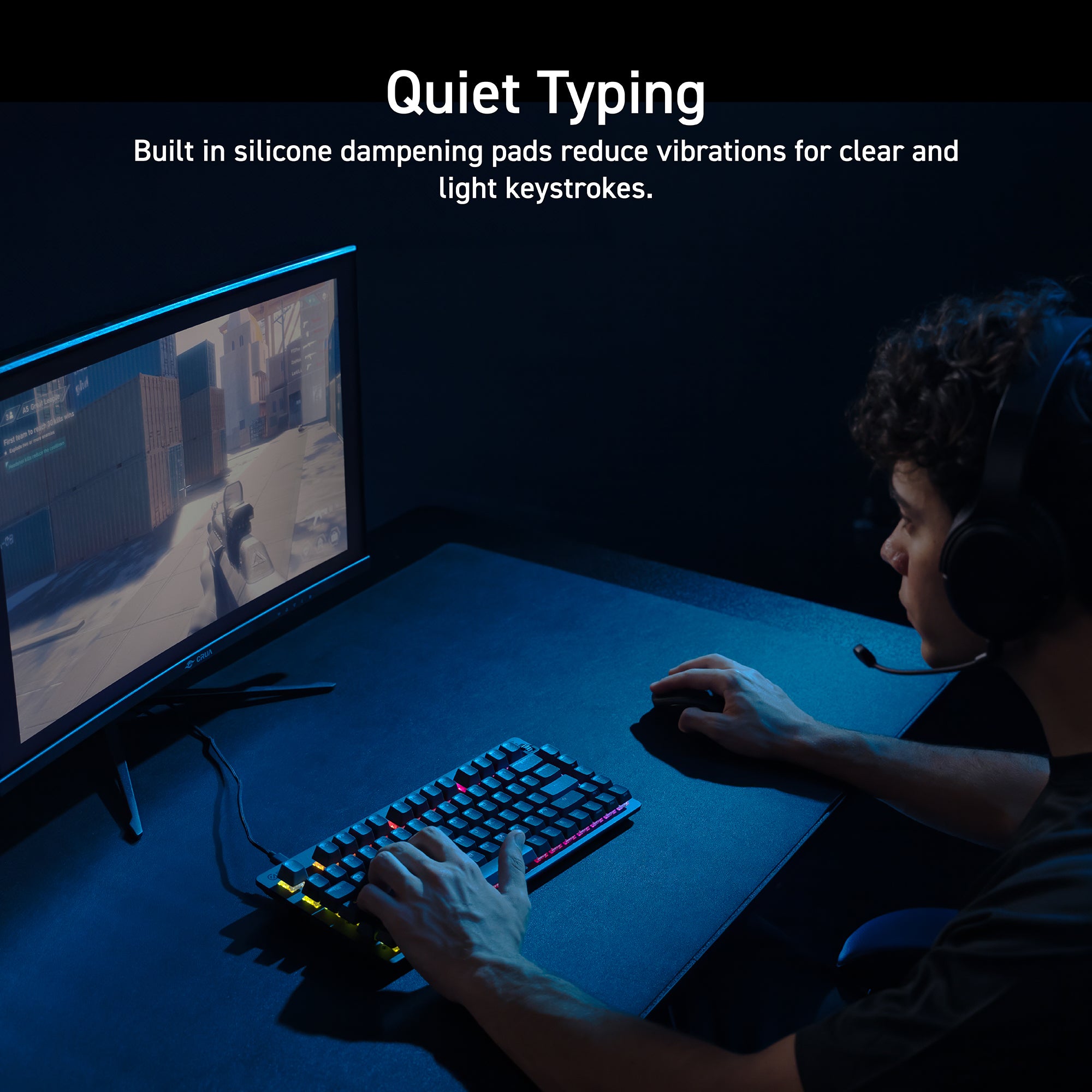 TK-VK720A Rapid Trigger Silent Gaming Keyboard