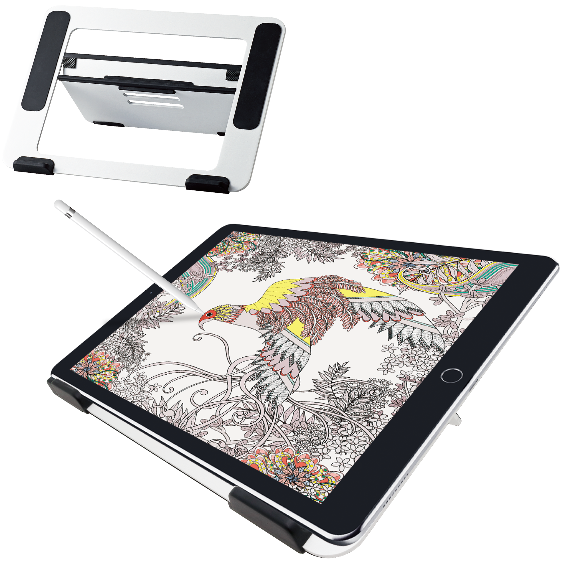 Aluminum Drawing Tablet Stand for 9.7-12.9 Inch Tablets