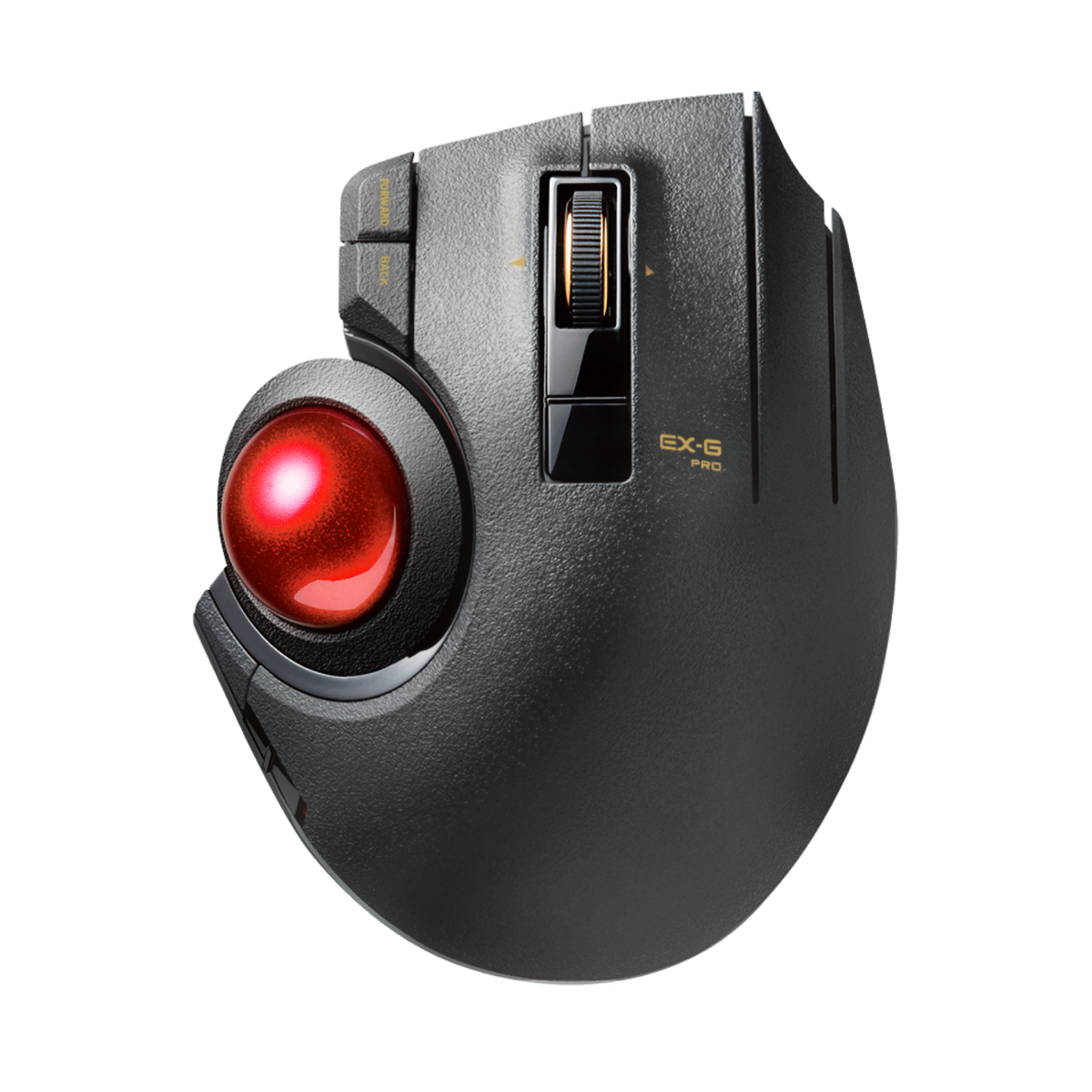 Wireless Thumb-Operated ELECOM Handheld 2.4GHz Trackball Mouse, 10-Button  Functi