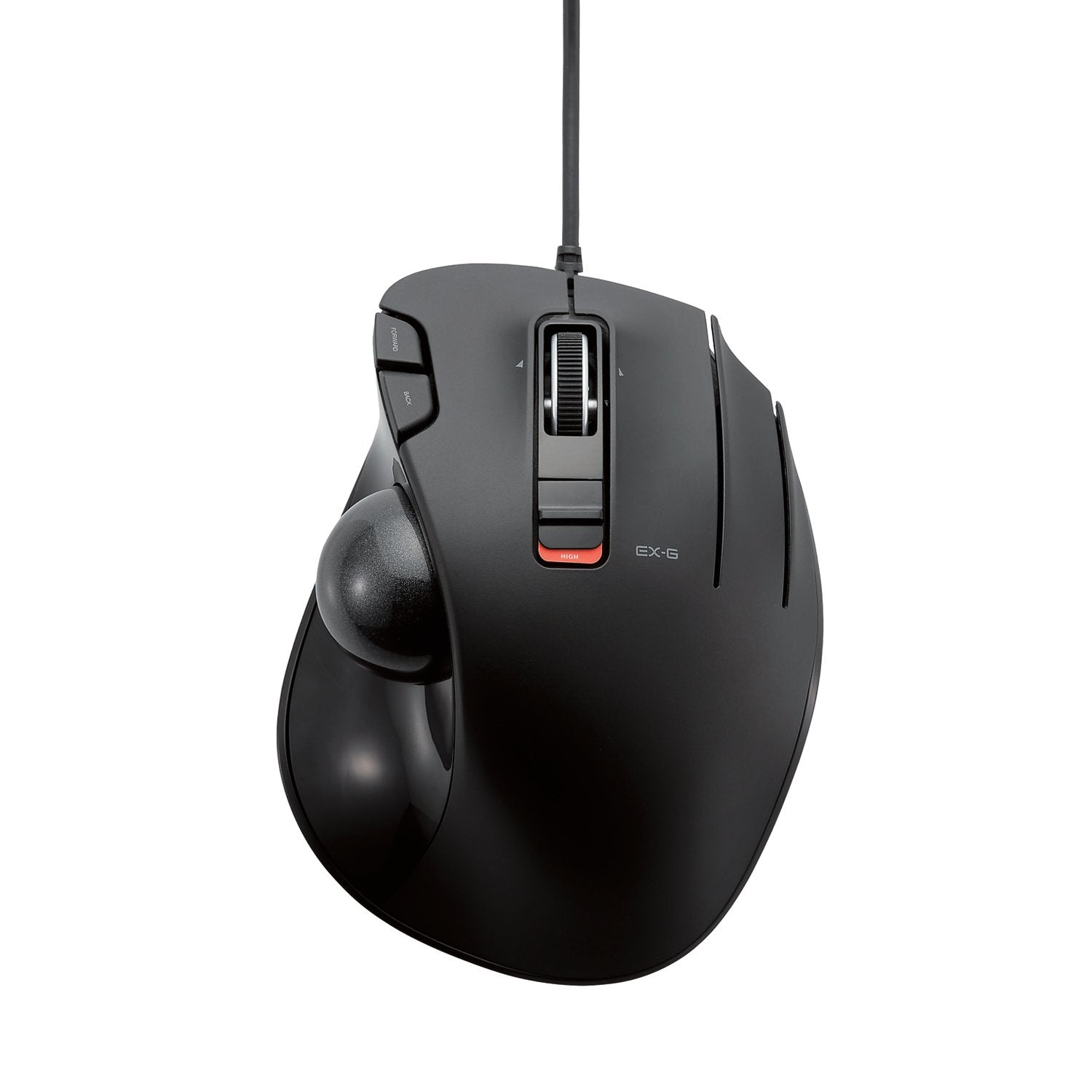 Black EX-G Trackball Wired Black Ball | Elecom Wired Trackball mouse