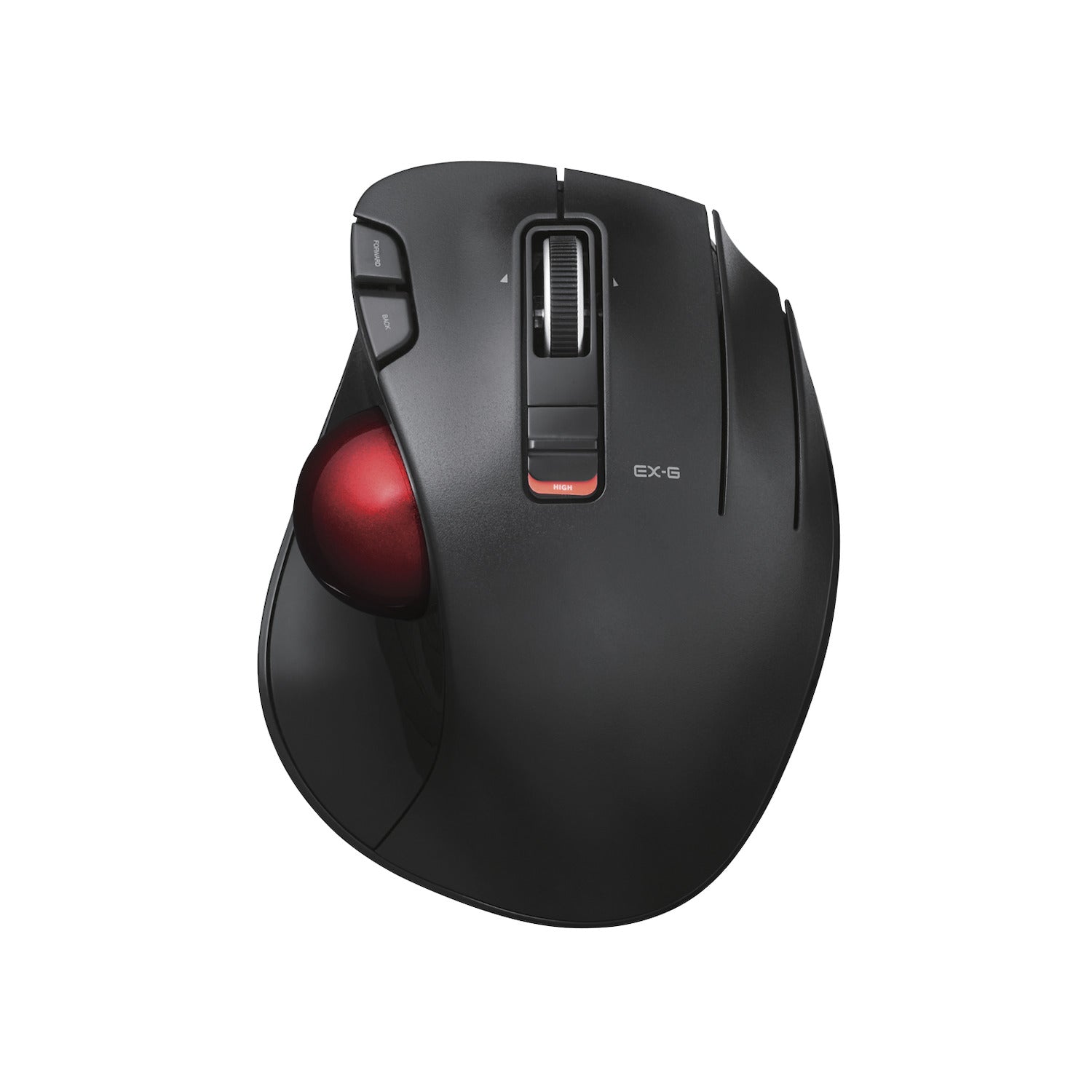 Black EX-G Trackball Wireless USB Red Ball | Wireless Trackball Mouse