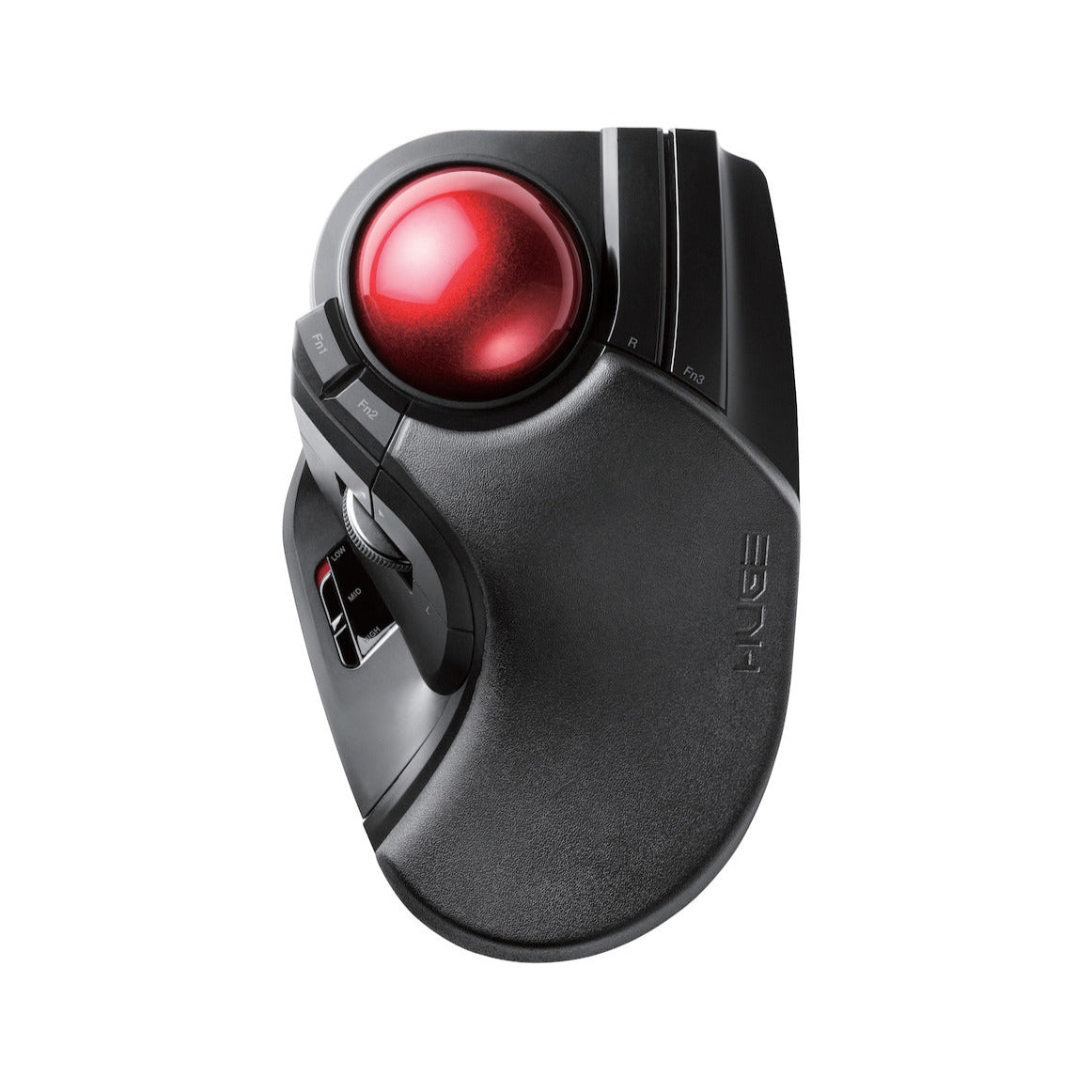 Black Huge Wireless USB Trackball Mouse Red Ball | Elecom Wireless USB Huge Largest Trackball Mouse