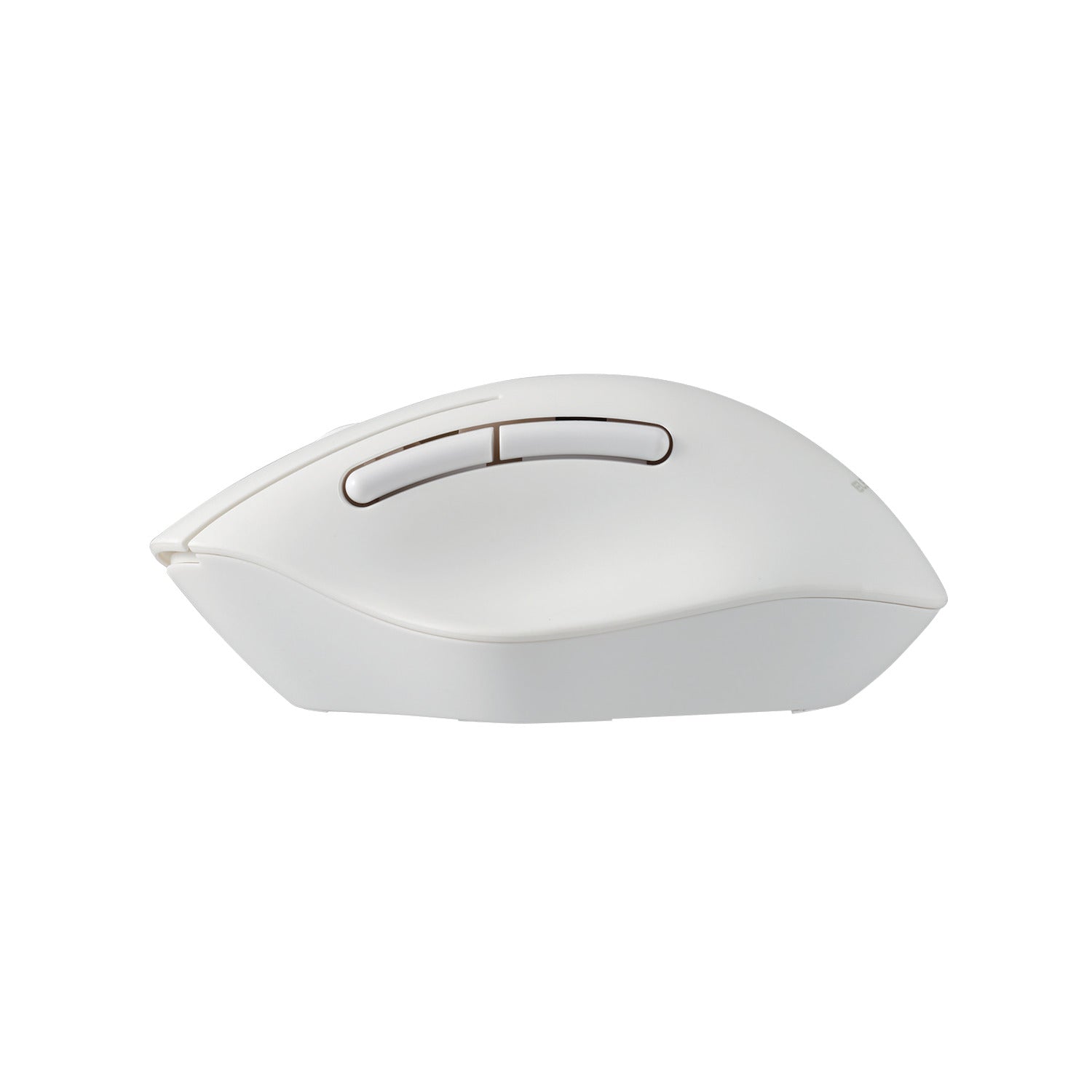 White SH20 Ergonomic Mouse Bluetooth side view white background | Elecom Ergonomic Bluetooth Mouse