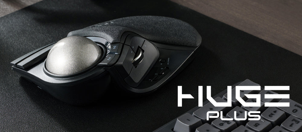 HUGE Plus Multi-Connection Ergonomic Trackball Mouse