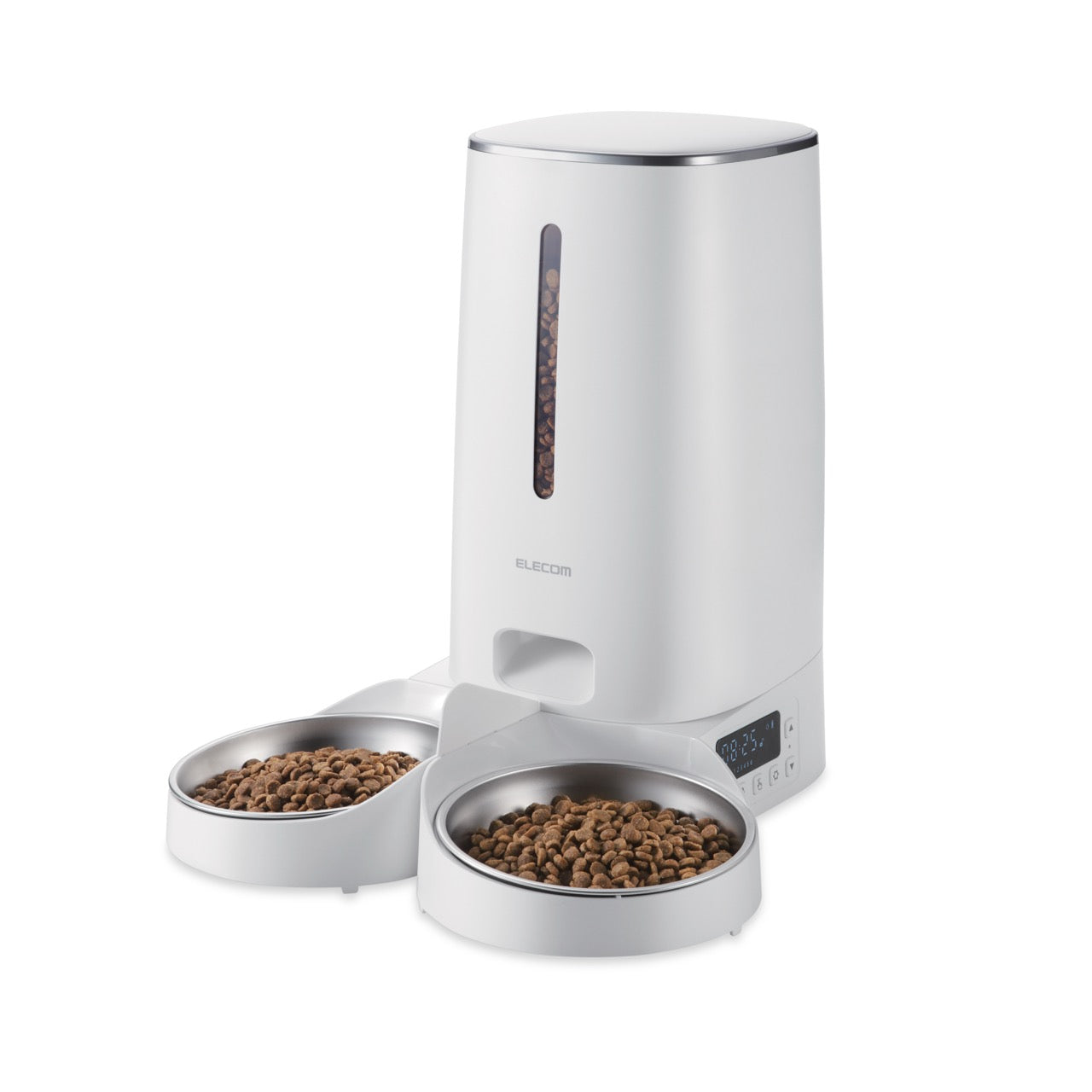 automatic two tray pet feeder for cats and small dogs | pet tech accessories