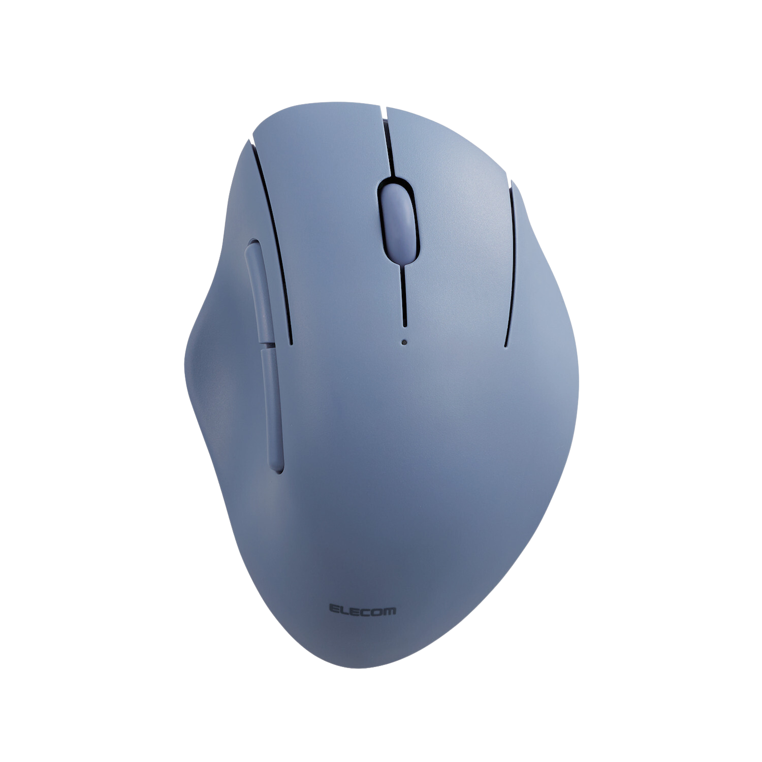 Blue-Gray SH20 Ergonomic Mouse Bluetooth Transparent Background | Elecom Ergonomic Bluetooth Mouse