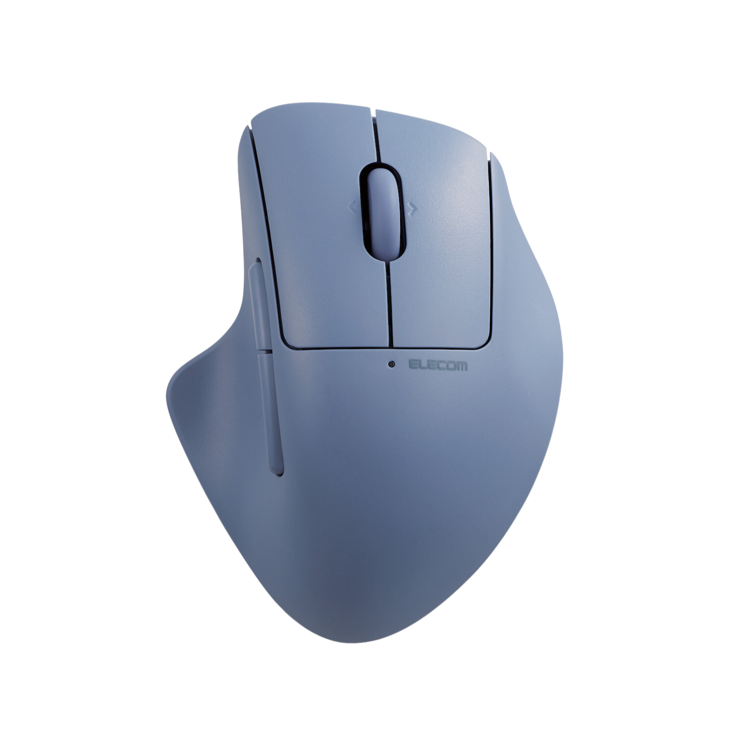 Blue-Gray SH30 Ergonomic Mouse Bluetooth Transparent Background | Elecom Ergonomic Bluetooth Mouse